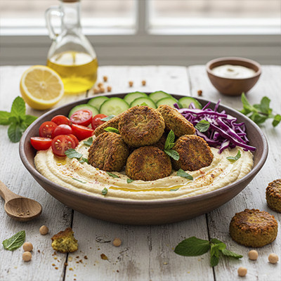 Falafel Bowl met Hummus